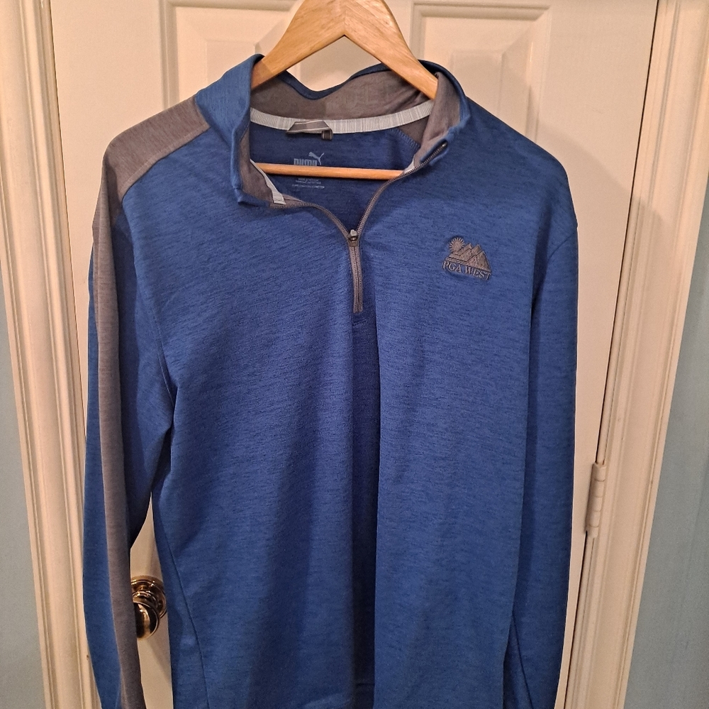 Mens 1/4 zip Puma Blur 2 tone Pullover New Without tags, but nev